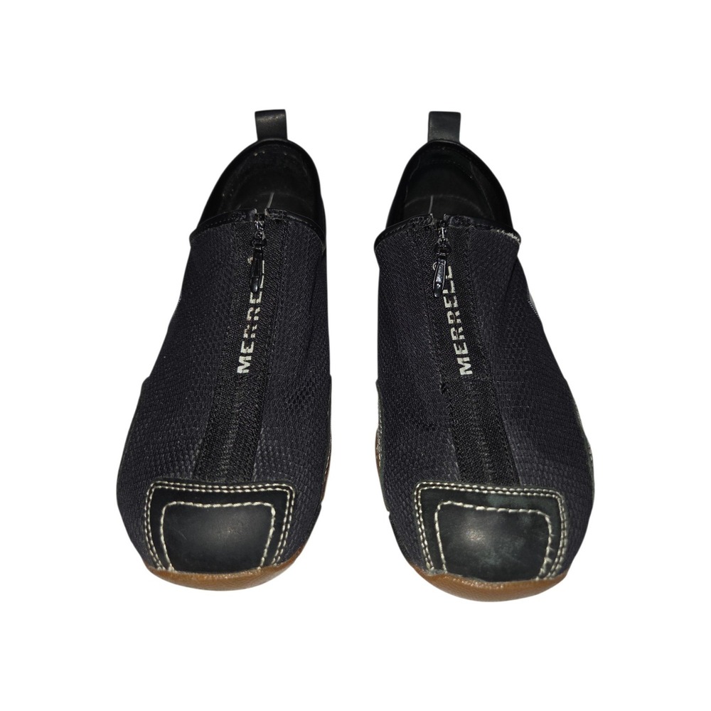 Merrell Barrado Womens 9 Black Zip Mesh Slip On Sneakers Active J73426